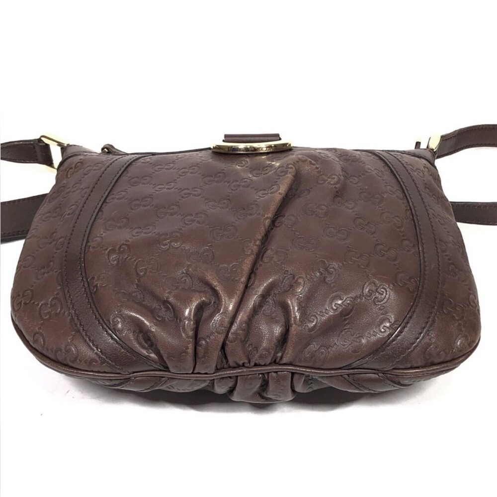 Gucci Brown Monogram Crossbody Bag - Picture 3 of 15